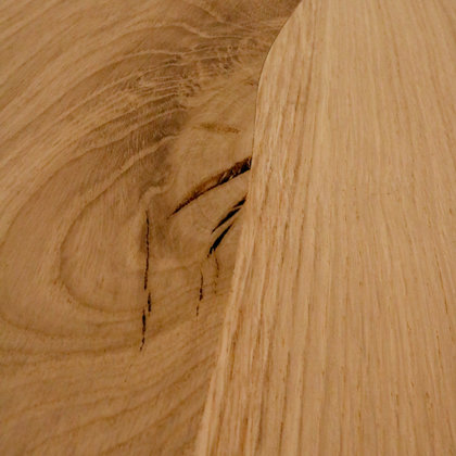 Curvilinear wood floorin