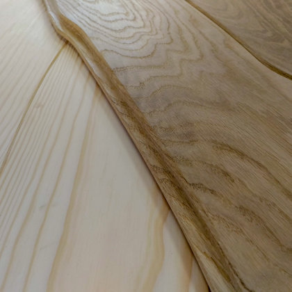 Curvilinear wood flooring