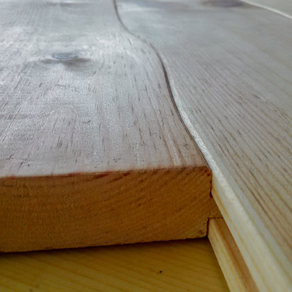 Curvilinear wood flooring