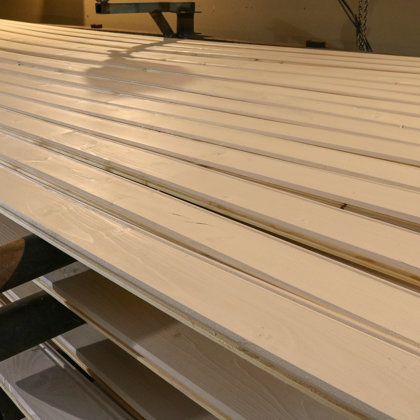 Exterior solid spruce boards