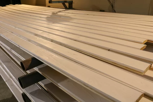 Exterior solid spruce boards