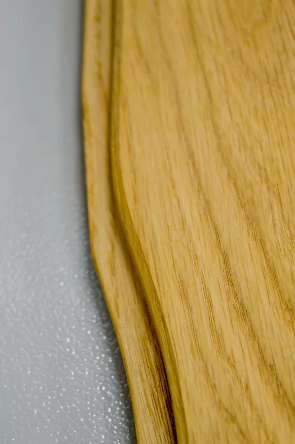 Curvilinear wood flooring