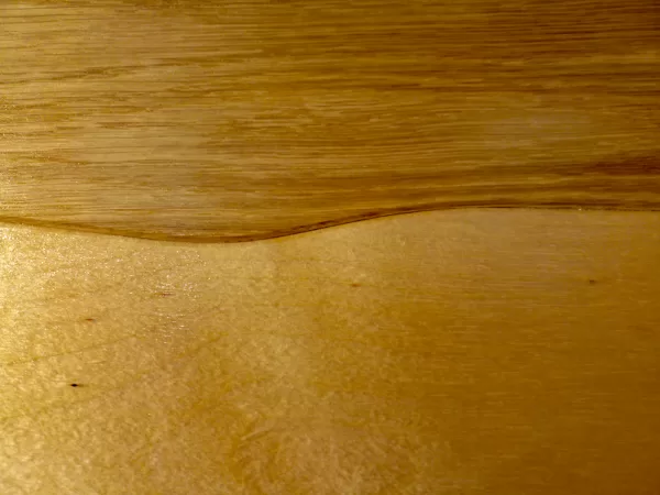 Curvilinear wood flooring