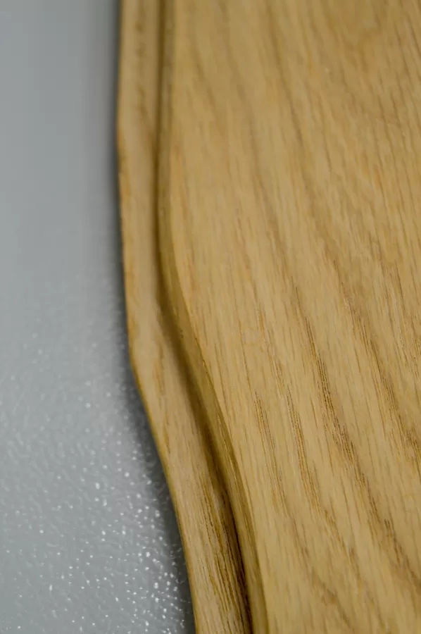 Curvilinear wood flooring