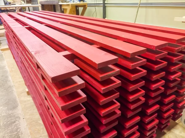 Solid spruce - balcony shields